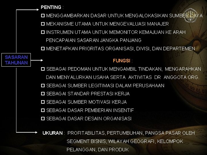 PENTING : MENGGAMBARKAN DASAR UNTUK MENGALOKASIKAN SUMBER DAYA MEKANISME UTAMA UNTUK MENGEVALUASI MANAJER INSTRUMEN PENTING : MENGGAMBARKAN DASAR UNTUK MENGALOKASIKAN SUMBER DAYA MEKANISME UTAMA UNTUK MENGEVALUASI MANAJER INSTRUMEN