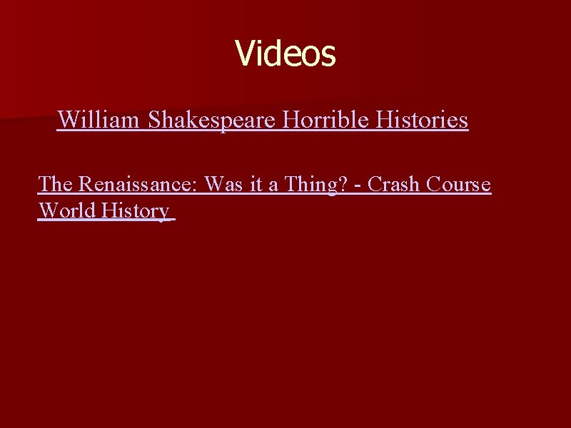 Videos William Shakespeare Horrible Histories The Renaissance: Was it a Thing? - Crash Course