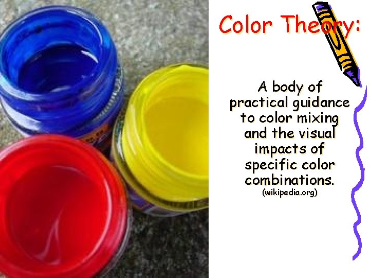 Color Theory: A body of practical guidance to color mixing and the visual impacts Color Theory: A body of practical guidance to color mixing and the visual impacts