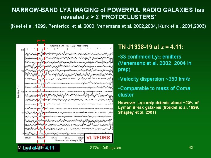 NARROW-BAND LYA IMAGING of POWERFUL RADIO GALAXIES has revealed z > 2 ‘PROTOCLUSTERS’ (Keel