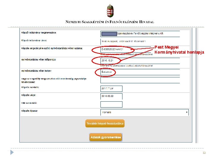 Pest Megyei Kormányhivatal honlapja 12 