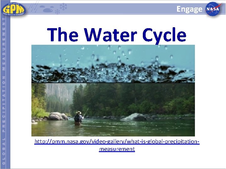 Engage The Water Cycle http: //pmm. nasa. gov/video-gallery/what-is-global-precipitationmeasurement 