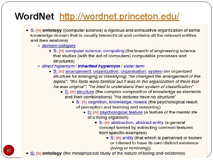 Word. Net http: //wordnet. princeton. edu/ 40 mar-21 