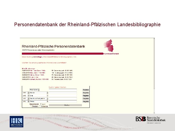 Personendatenbank der Rheinland-Pfälzischen Landesbibliographie 