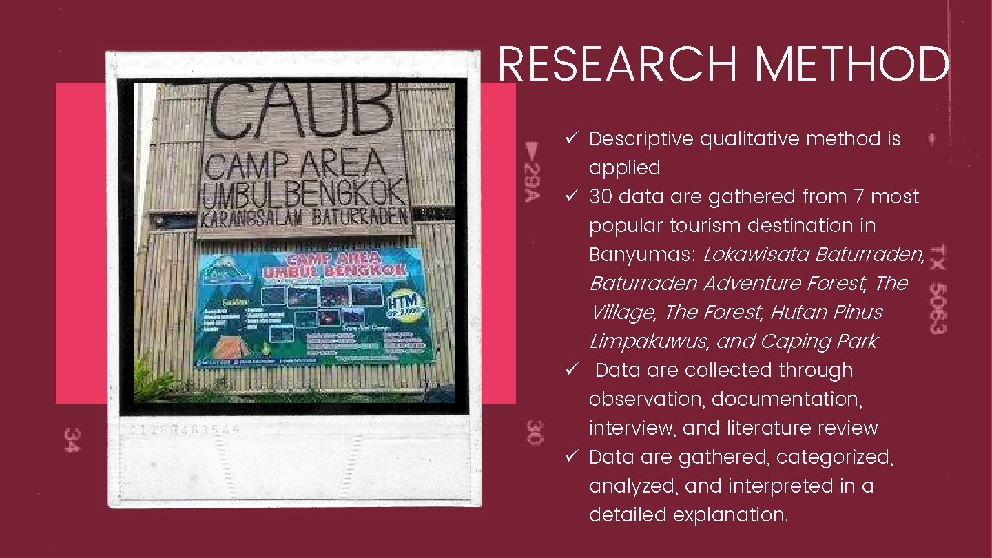 RESEARCH METHOD ü Descriptive qualitative method is applied ü 30 data are gathered from