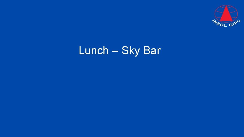 Lunch – Sky Bar 