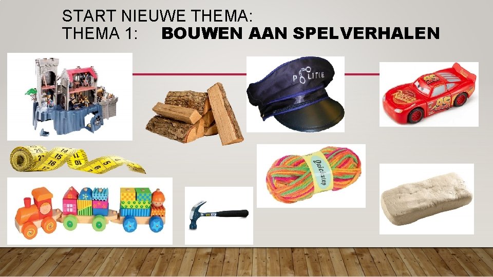 START NIEUWE THEMA: THEMA 1: BOUWEN AAN SPELVERHALEN 