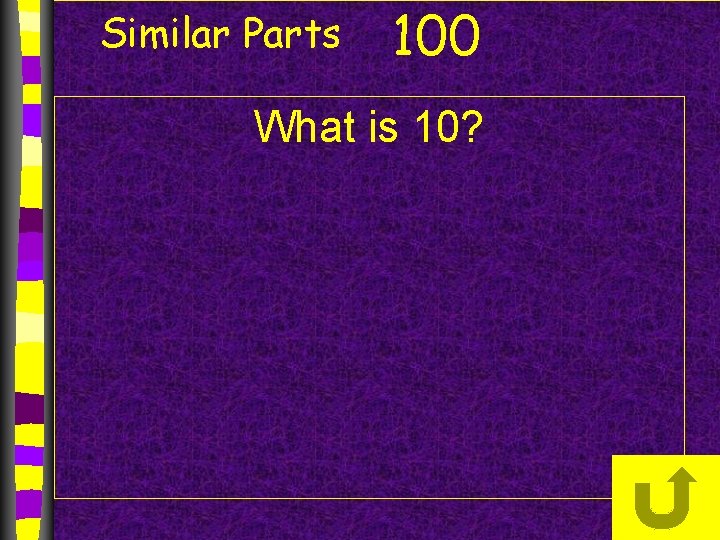 Similar Parts 100 What is 10? 