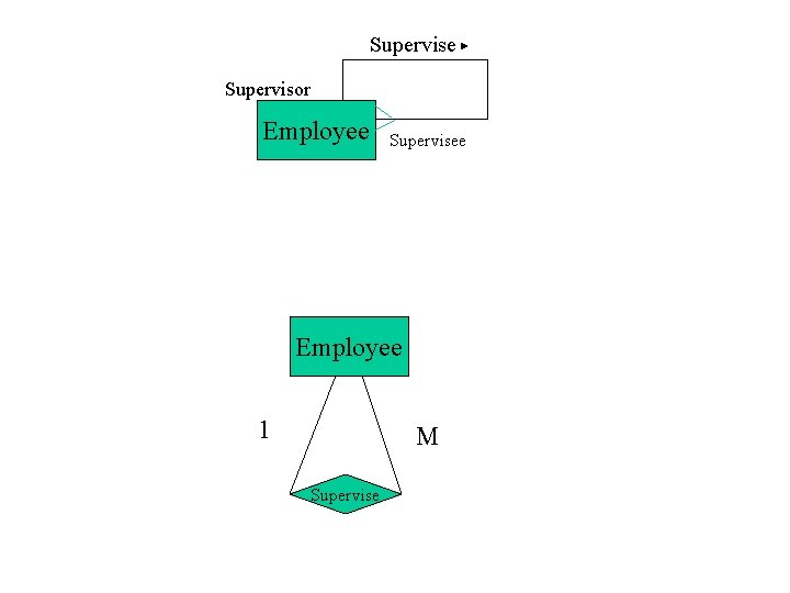 Supervise Supervisor Employee Supervisee Employee 1 M Supervise 