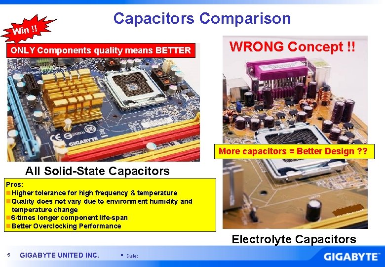 Win !! Capacitors Comparison ONLY Components quality means BETTER WRONG Concept !! More capacitors