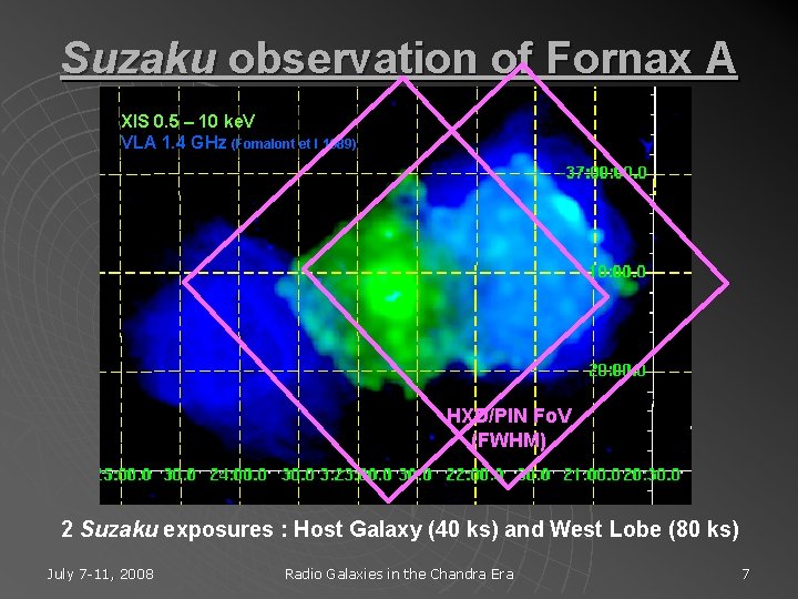 Suzaku observation of Fornax A XIS 0. 5 – 10 ke. V VLA 1.