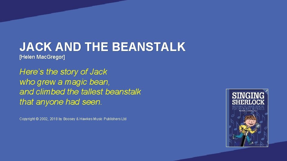 JACK AND THE BEANSTALK [Helen Mac. Gregor] Here’s the story of Jack who grew