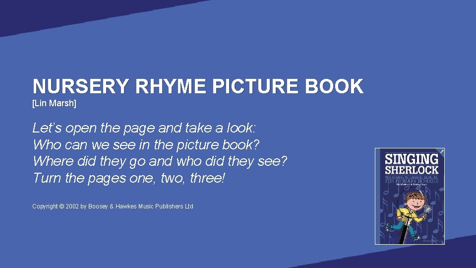 NURSERY RHYME PICTURE BOOK [Lin Marsh] Let’s open the page and take a look: