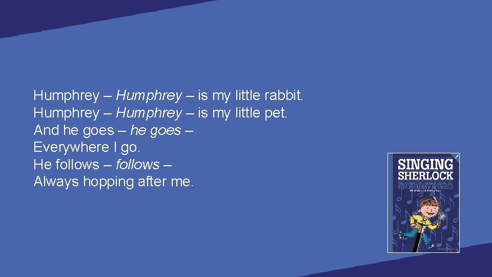 Humphrey – is my little rabbit. Humphrey – is my little pet. And he