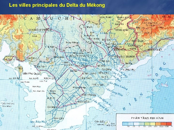 Les villes principales du Delta du Mékong 