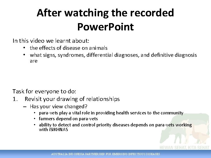 After watching the recorded Power. Point In this video we learnt about: • the