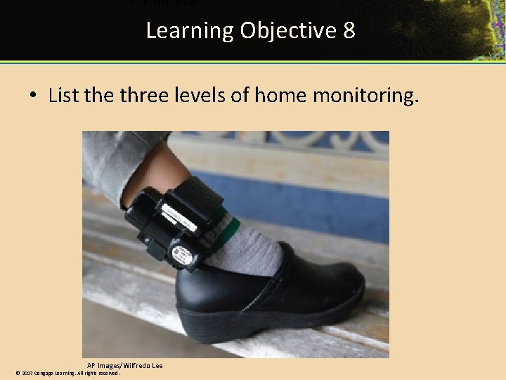 Learning Objective 8 • List the three levels of home monitoring. AP Images/Wilfredo Lee