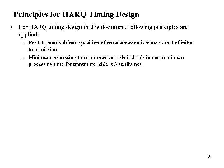 HARQ Timing Document Number IEEE C 802 16