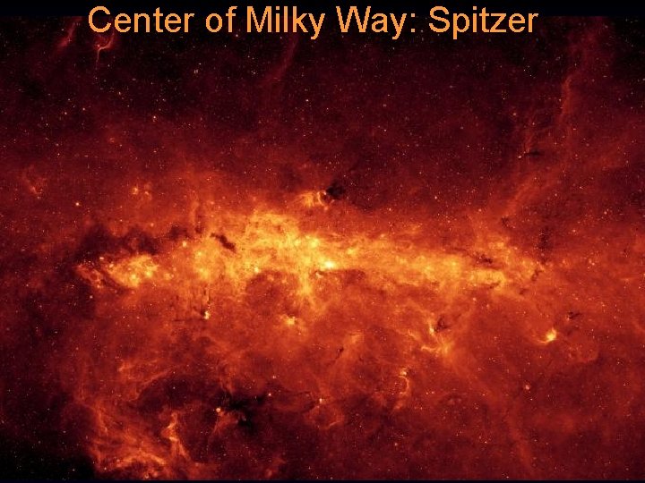 Center of Milky Way: Spitzer  Center of Milky Way: Spitzer