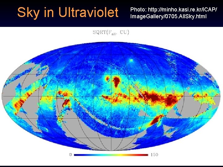 Sky in Ultraviolet Photo: http: //minho. kasi. re. kr/i. CAP/ Image. Gallery/0705. All. Sky. Sky in Ultraviolet Photo: http: //minho. kasi. re. kr/i. CAP/ Image. Gallery/0705. All. Sky.