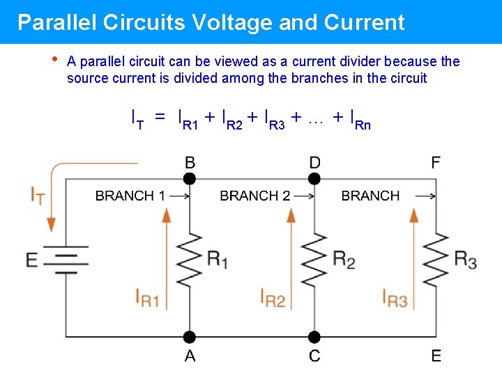 Parallel Circuits Voltage and Current • A parallel circuit can be viewed as a Parallel Circuits Voltage and Current • A parallel circuit can be viewed as a
