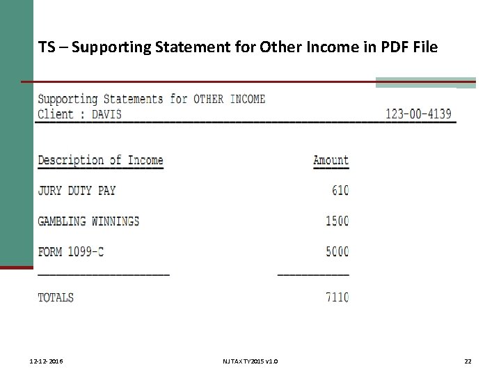 TS – Supporting Statement for Other Income in PDF File 12 -12 -2016 NJ