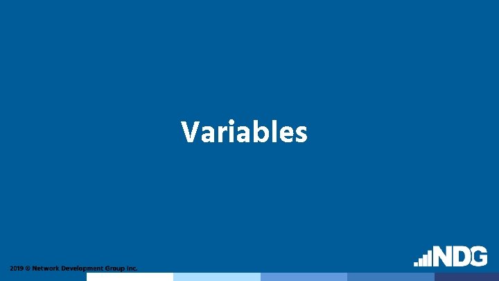 Variables 