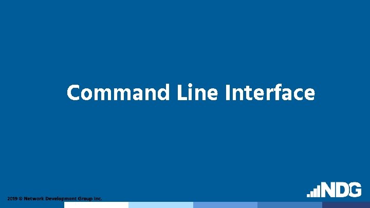 Command Line Interface 