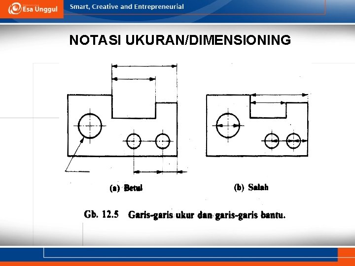 NOTASI UKURAN/DIMENSIONING 