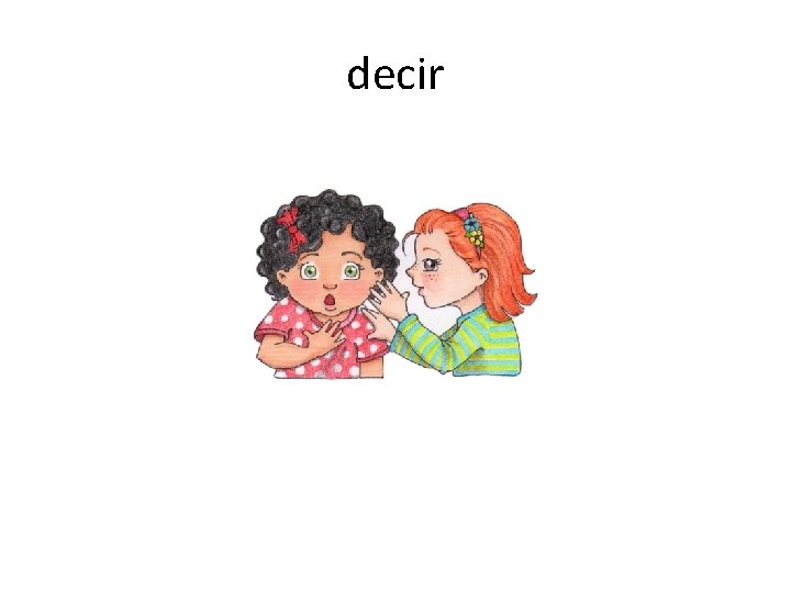 decir 