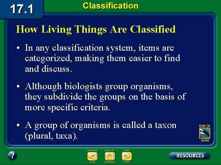 How Living Things Are Classified • In any classification system, items are categorized, making
