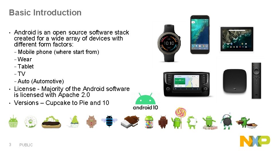 Basic Introduction • Android is an open source software stack created for a wide