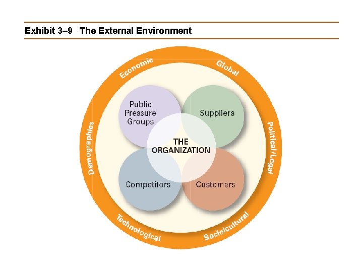 Exhibit 3– 9 The External Environment 