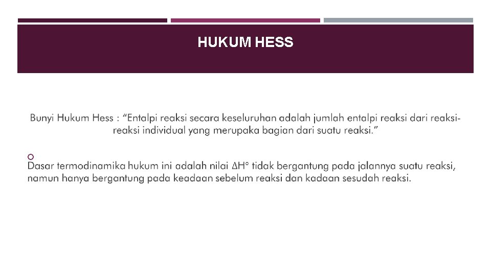 HUKUM HESS 