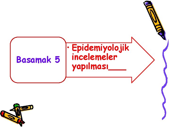  • Epidemiyolojik Basamak 5 incelemeler yapılması 