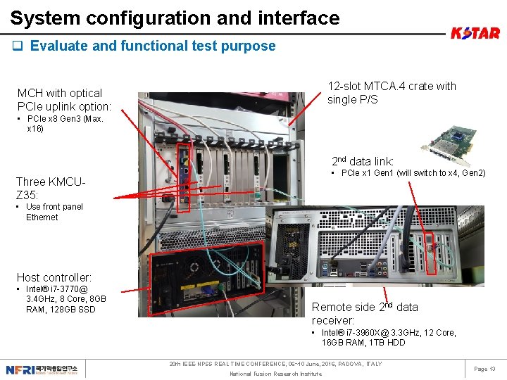 System configuration and interface q Evaluate and functional test purpose 12 -slot MTCA. 4