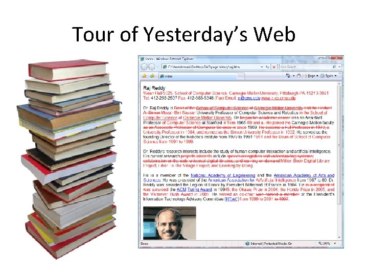 Tour of Yesterday’s Web 