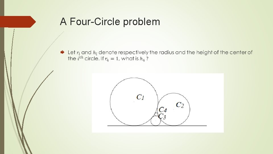 A Four-Circle problem 
