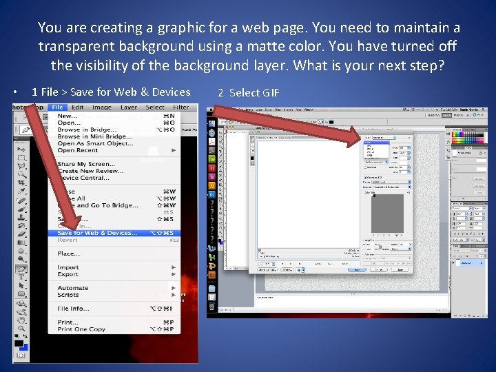You are creating a graphic for a web page. You need to maintain a