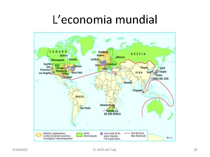 L’economia mundial BUXAWEB EL MÓN ACTUAL 28 
