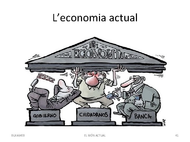 L’economia actual BUXAWEB EL MÓN ACTUAL 41 