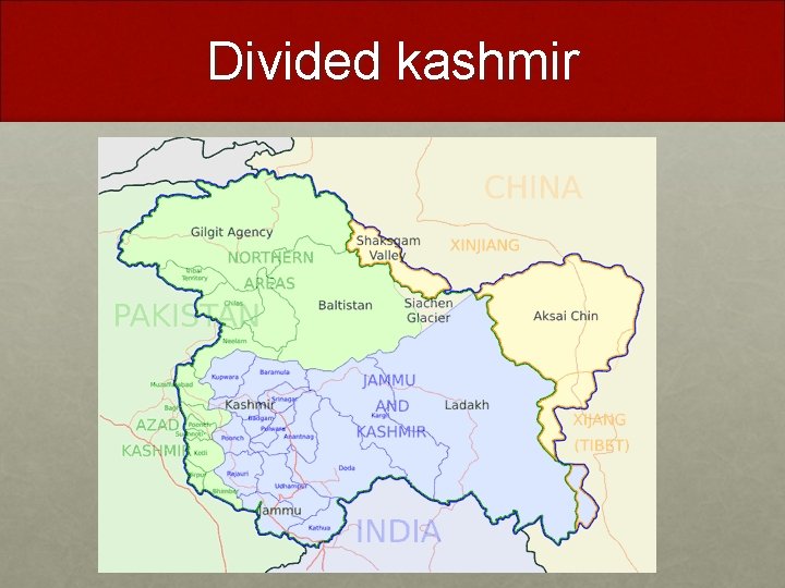 Divided kashmir 