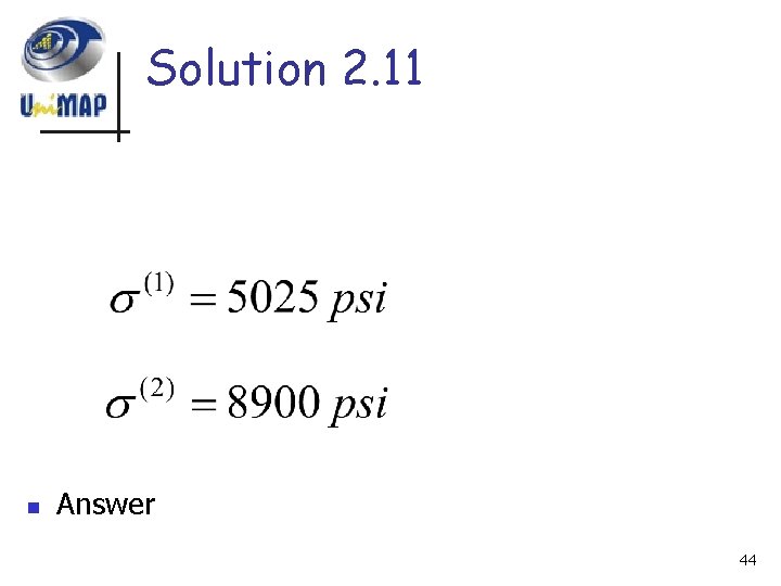 Solution 2. 11 n Answer 44 