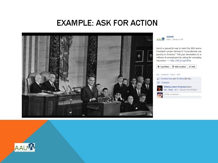 EXAMPLE: ASK FOR ACTION 