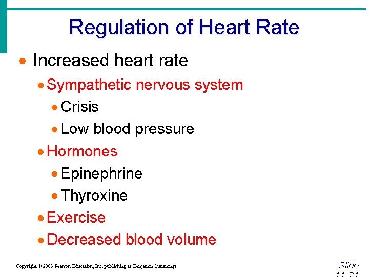 Regulation of Heart Rate · Increased heart rate · Sympathetic nervous system · Crisis