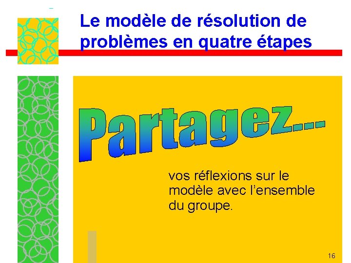 Le modèle de résolution de problèmes en quatre étapes vos réflexions sur le modèle