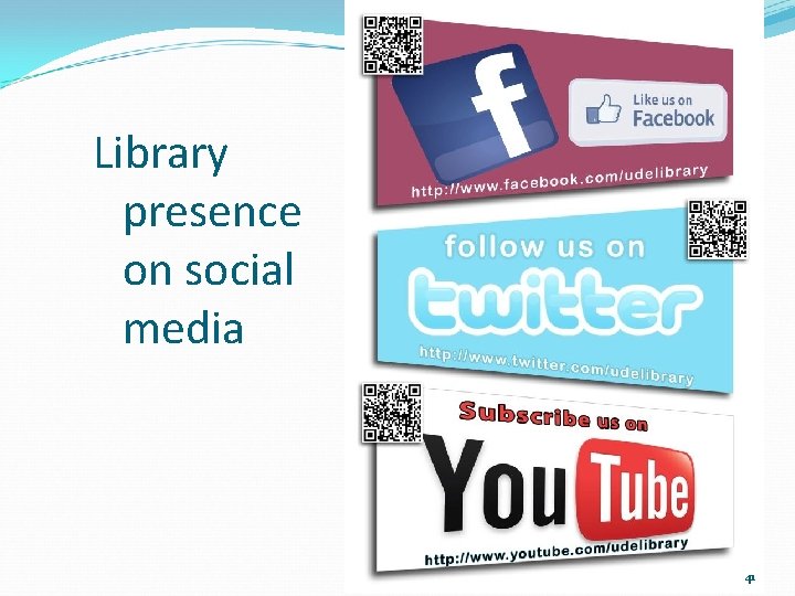 Library presence on social media 41 