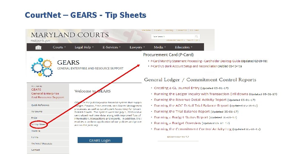 Court. Net – GEARS - Tip Sheets 