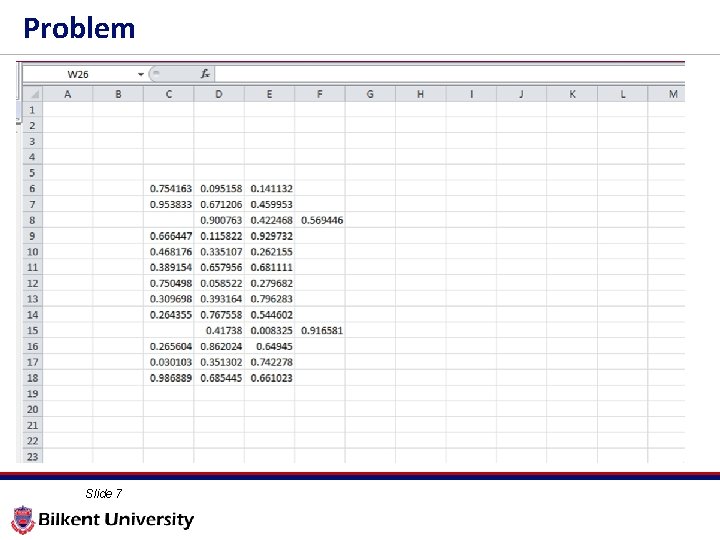 Problem Slide 7 