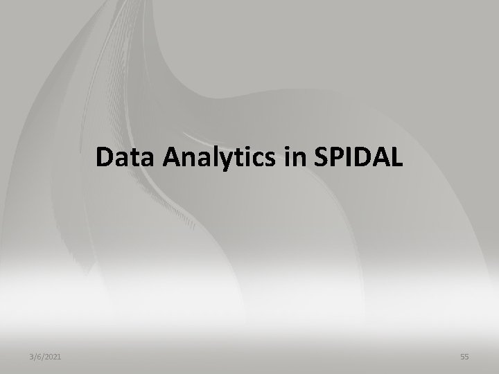 Data Analytics in SPIDAL 3/6/2021 55 